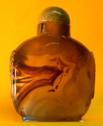 Tabati�re en agate vein�e